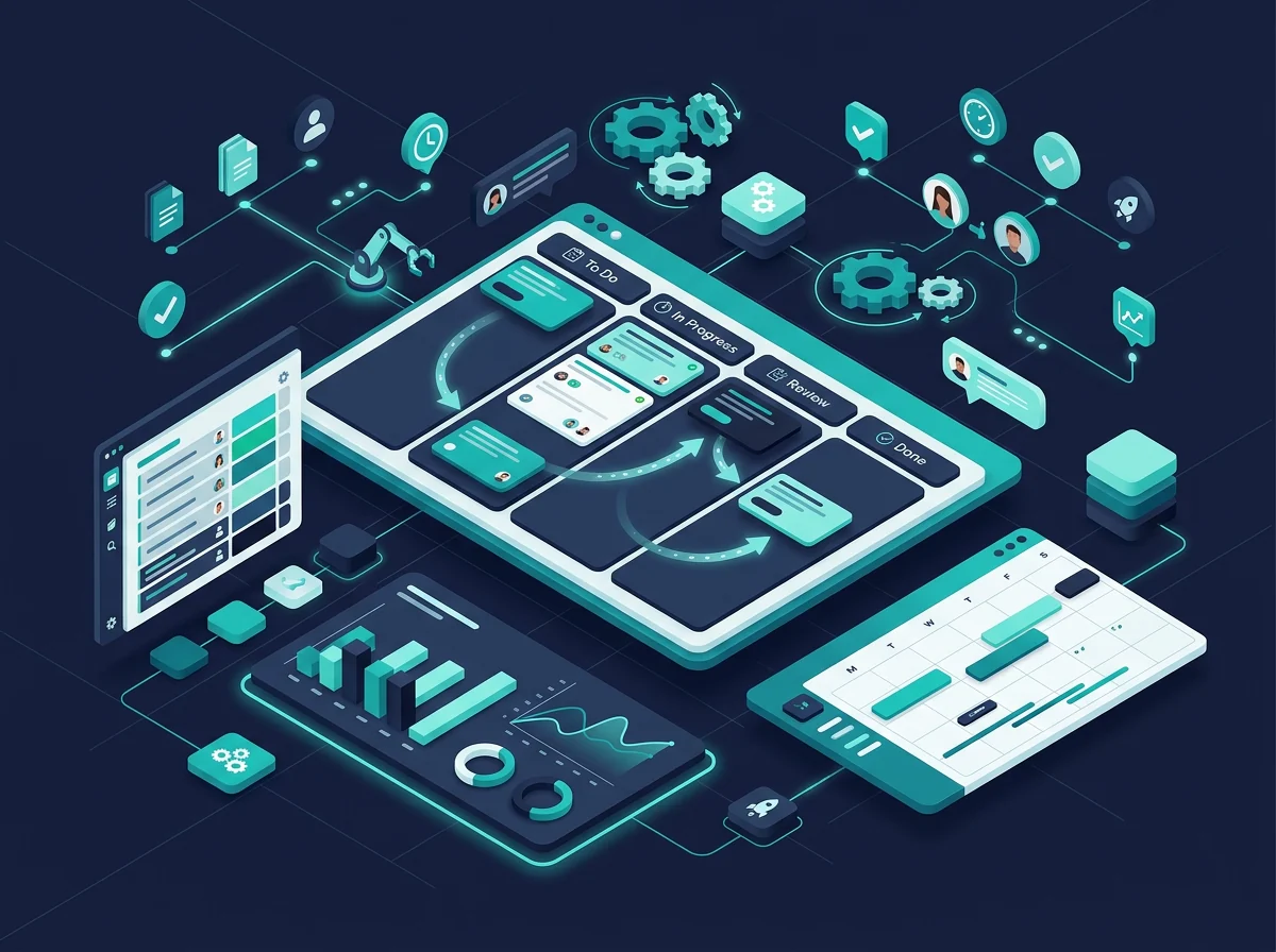Illustration : Un espace Monday.com qui fait avancer vos projets